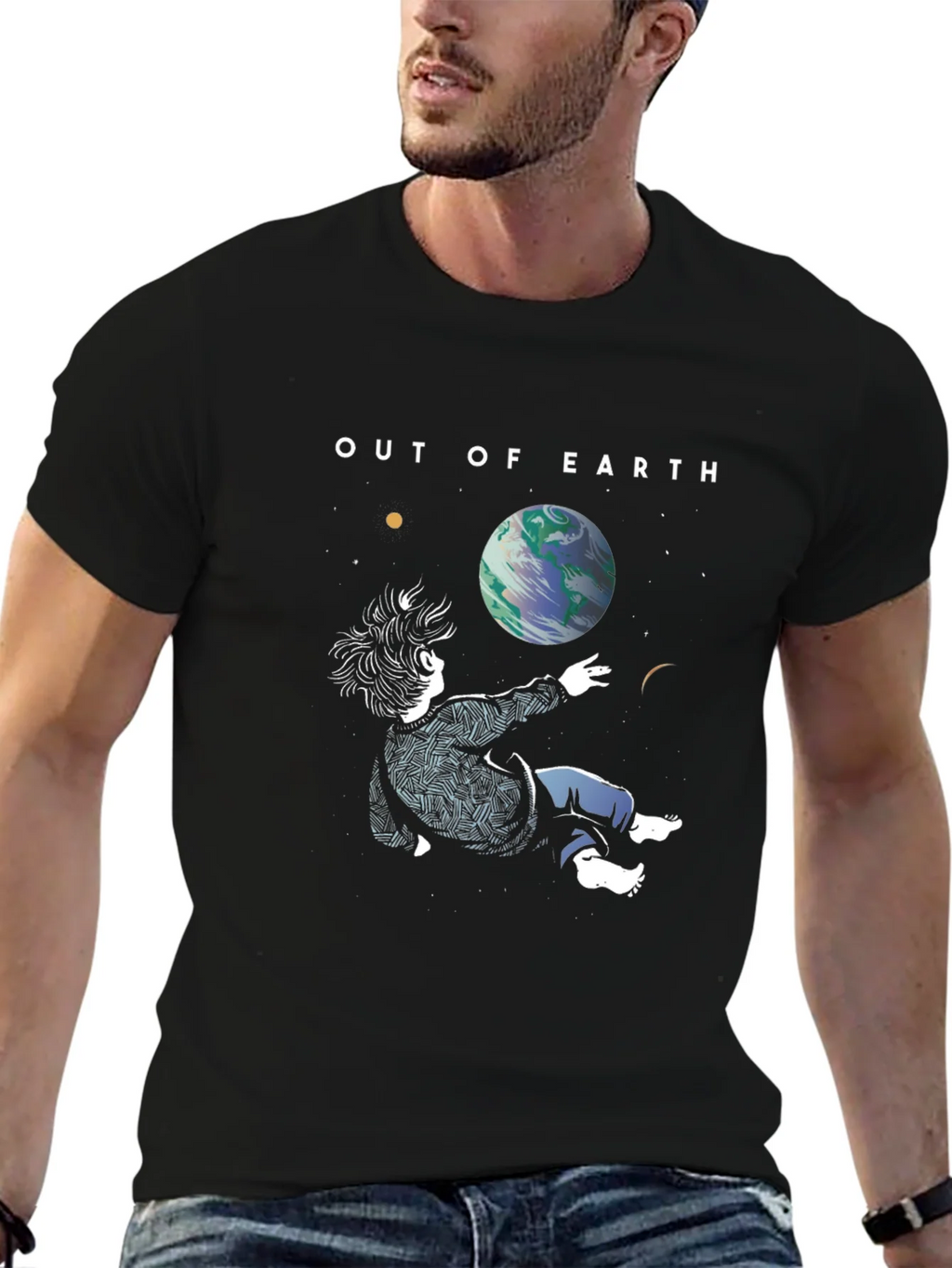 Out of Earth Graphic T-Shirt - Stylish Space Design product image 6
