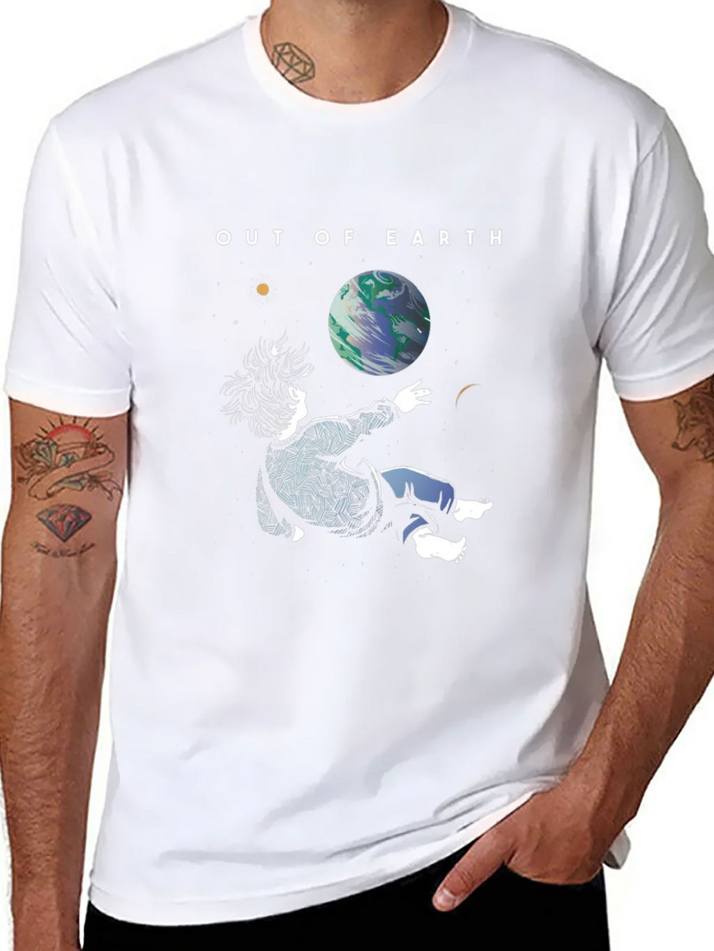 Out of Earth Graphic T-Shirt - Stylish Space Design product image 7