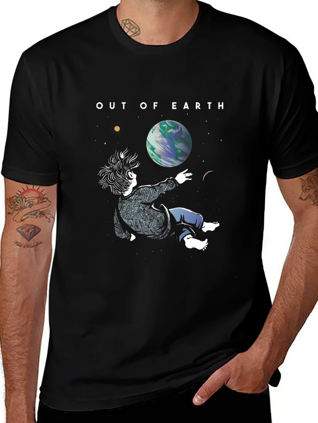 Out of Earth Graphic T-Shirt - Stylish Space Design product image 1