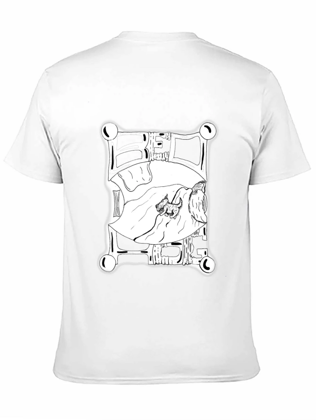 Dog in Bed Graphic T-Shirt - Black product image 9