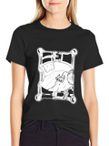 Dog in Bed Graphic T-Shirt - Black product image 1