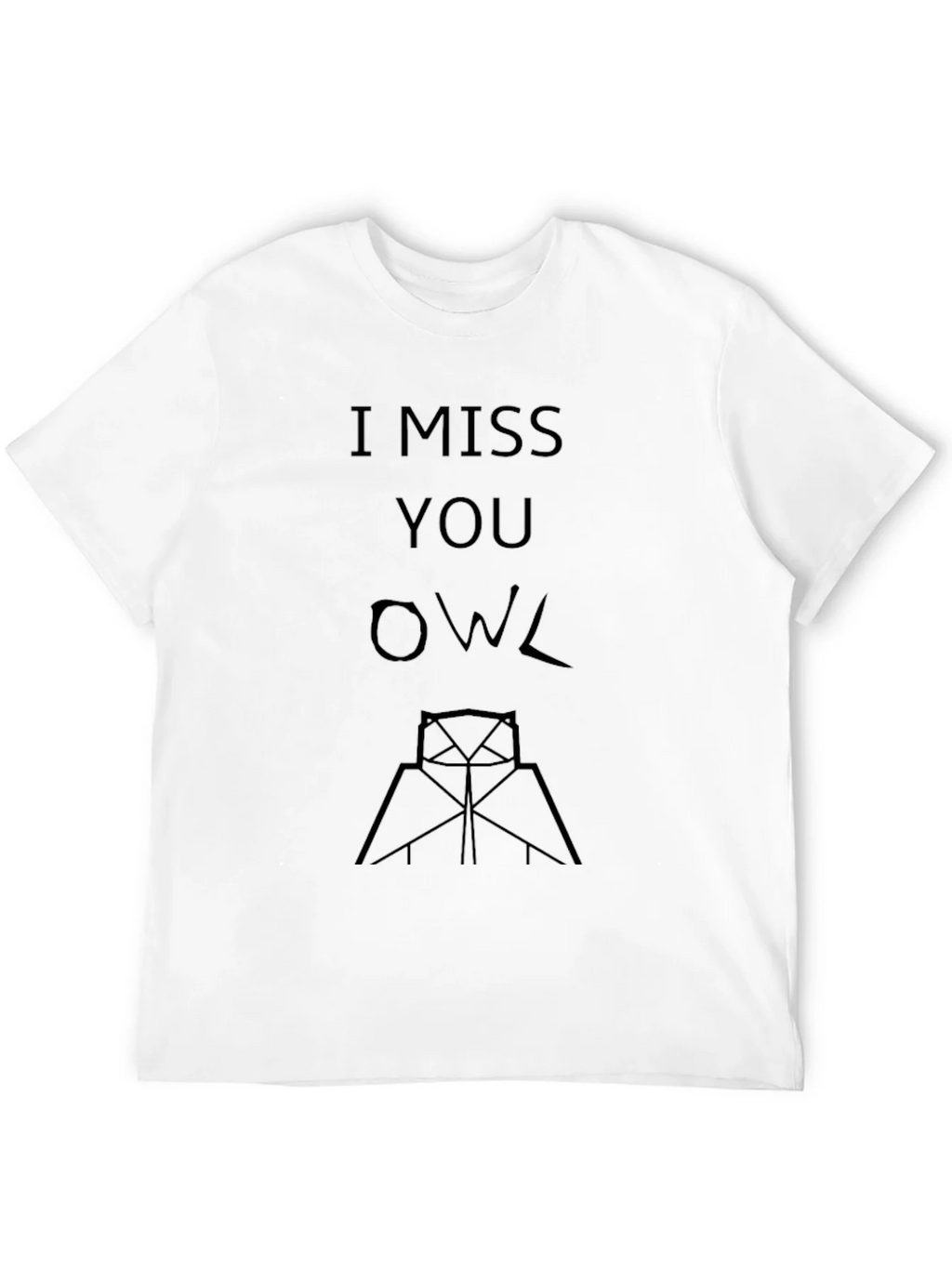 I Miss You Owl Graphic T-Shirt product image 11