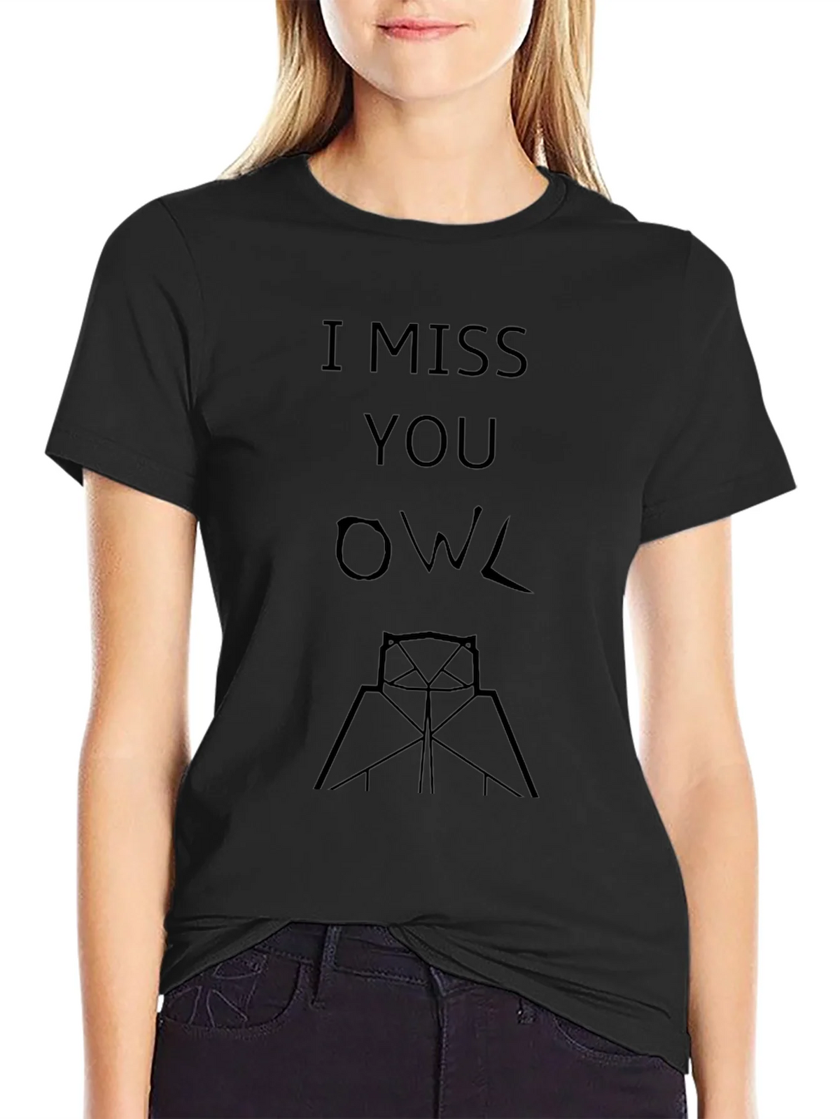 I Miss You Owl Graphic T-Shirt product image 2