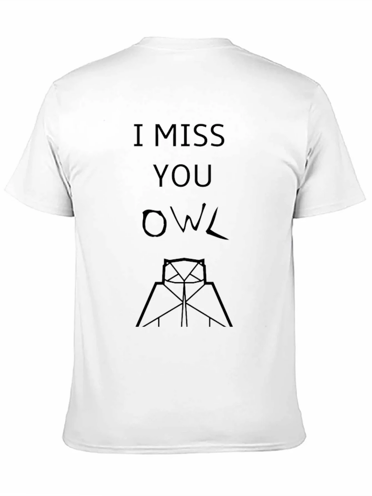 I Miss You Owl Graphic T-Shirt product image 10
