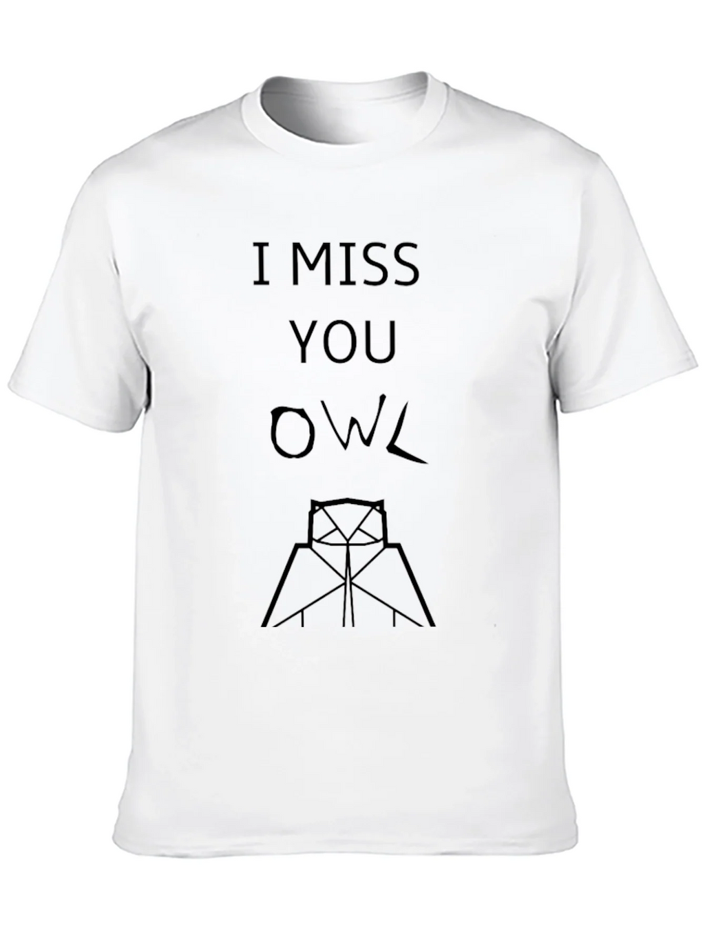 I Miss You Owl Graphic T-Shirt product image 9