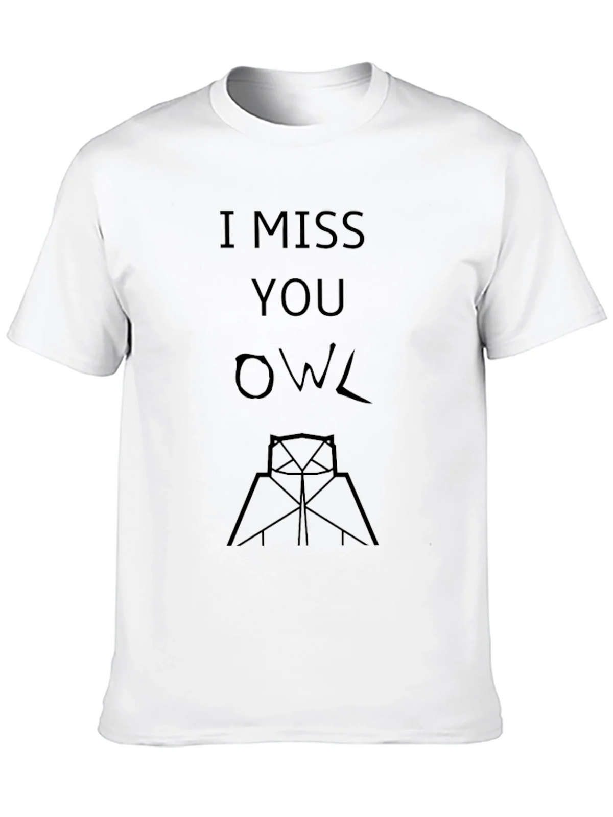 I Miss You Owl Graphic T-Shirt product image 9