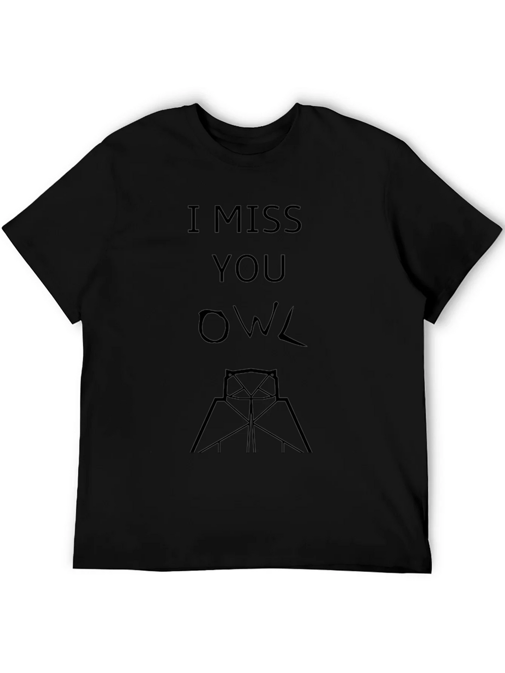 I Miss You Owl Graphic T-Shirt product image 5
