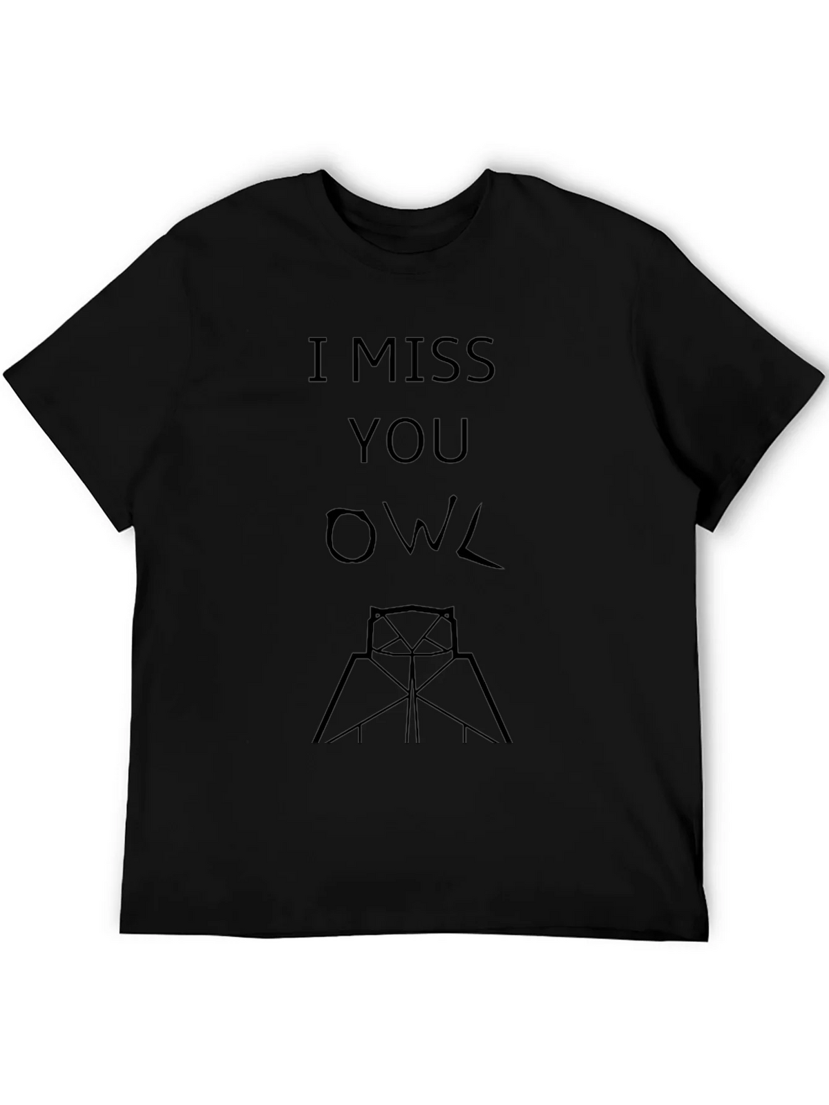 I Miss You Owl Graphic T-Shirt product image 5