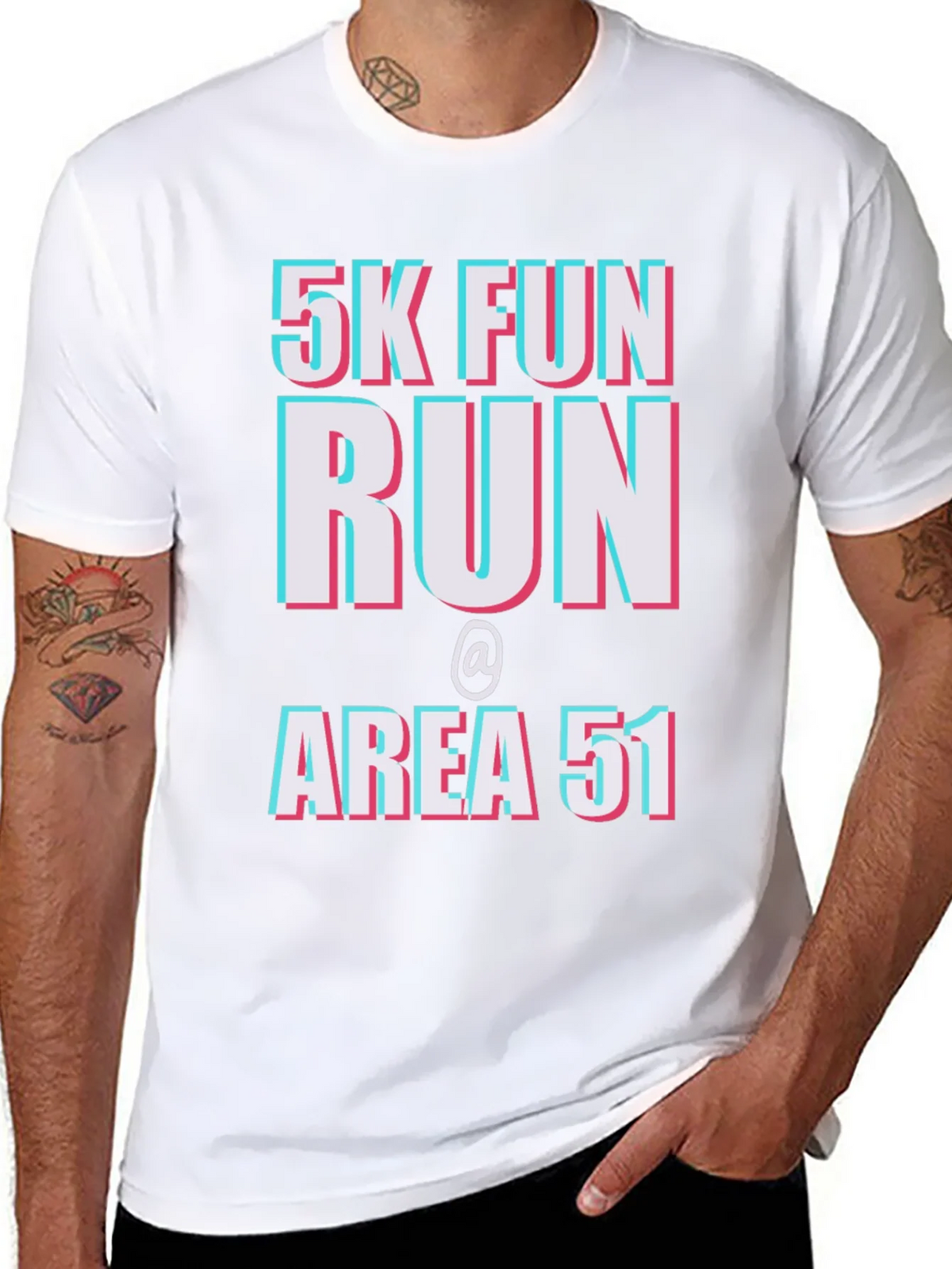 5K Fun Run at Area 51 Graphic Tee product image 7