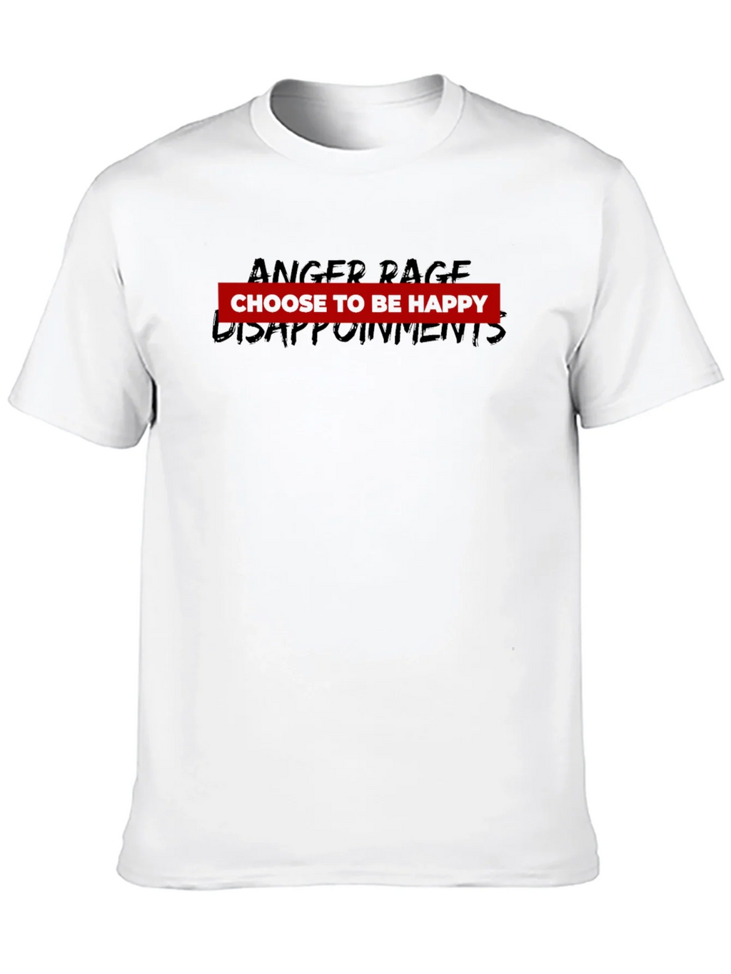 Choose To Be Happy Black Graphic Tee product image 8