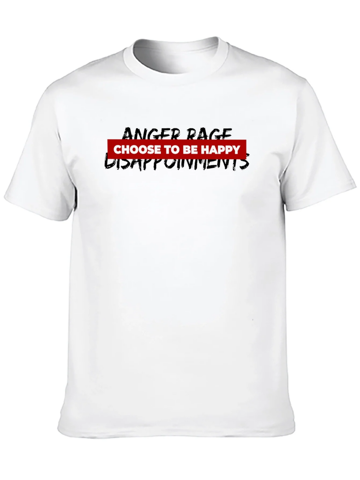 Choose To Be Happy Black Graphic Tee product image 8
