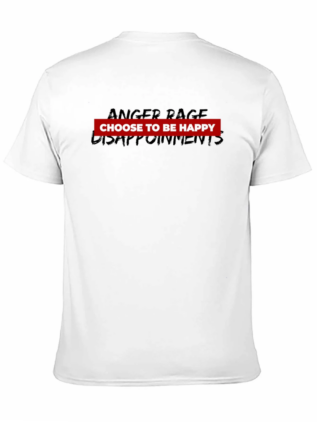 Choose To Be Happy Black Graphic Tee product image 9