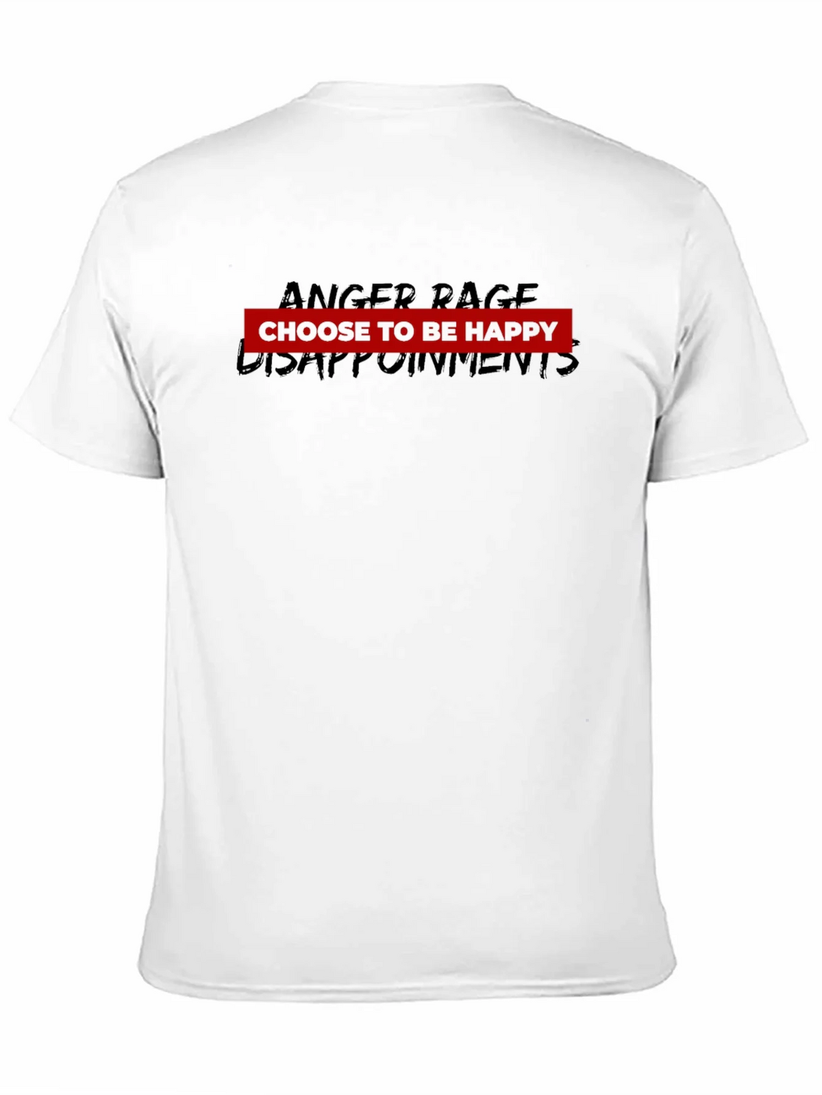 Choose To Be Happy Black Graphic Tee product image 9