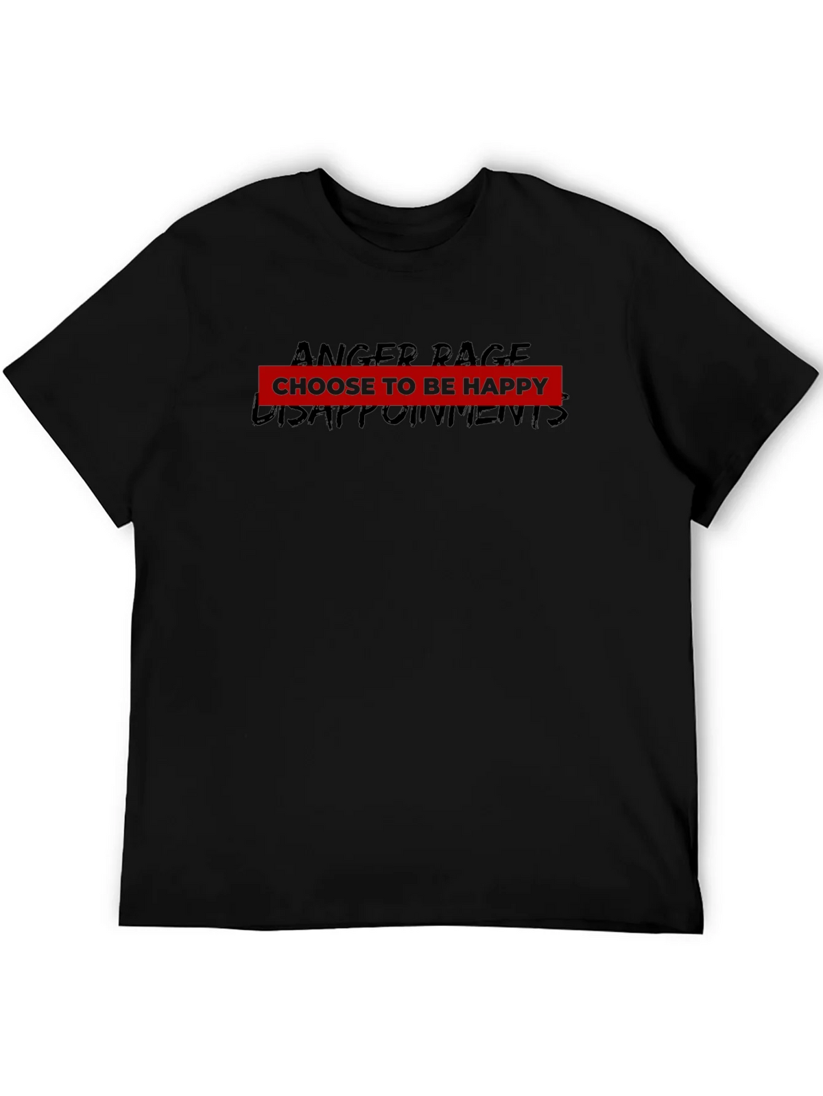 Choose To Be Happy Black Graphic Tee product image 5
