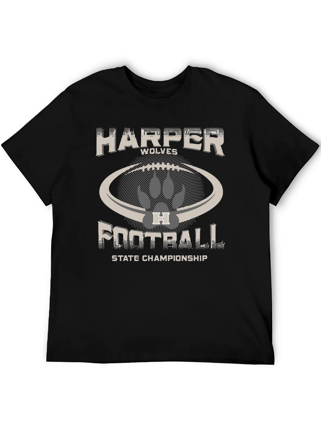 Harper Wolves Football State Championship T-Shirt product image 5