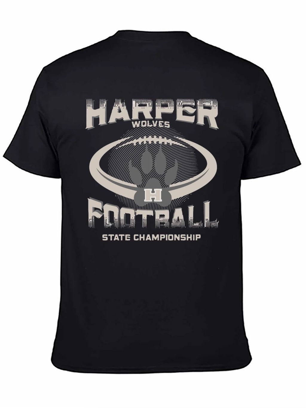 Harper Wolves Football State Championship T-Shirt product image 4