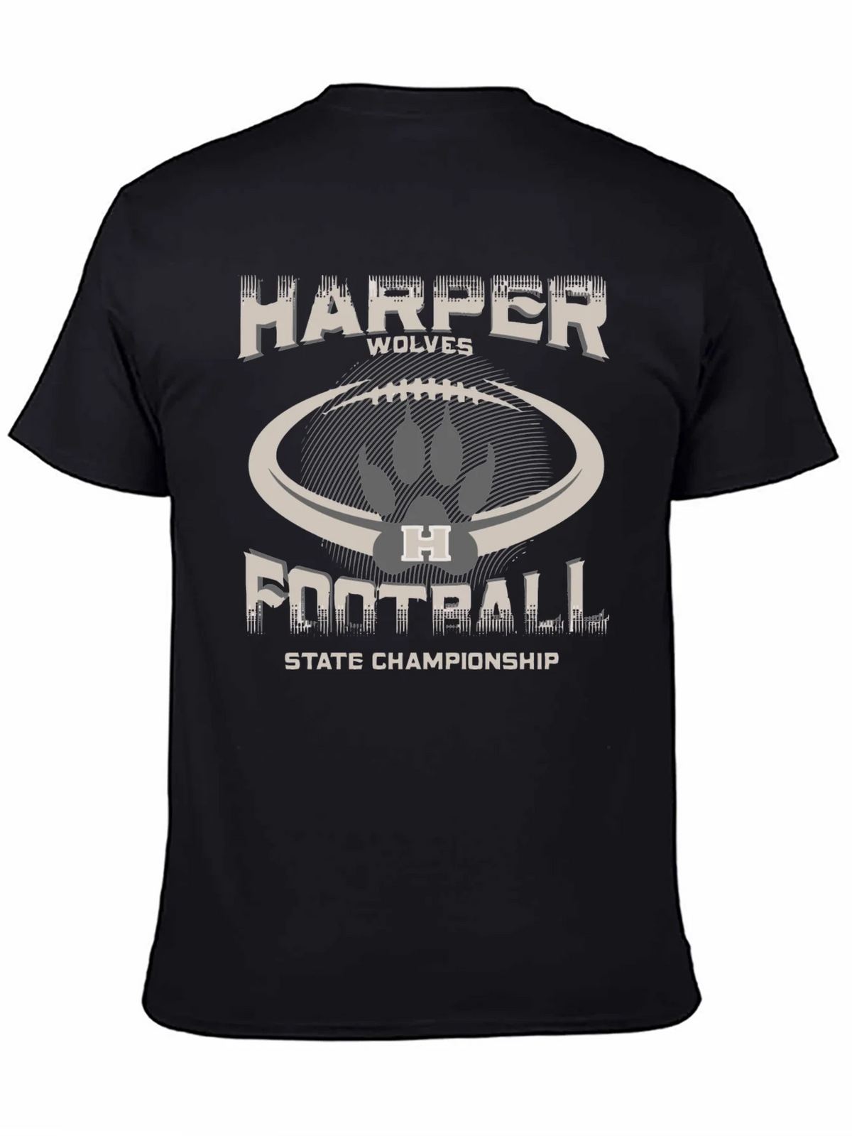 Harper Wolves Football State Championship T-Shirt product image 4
