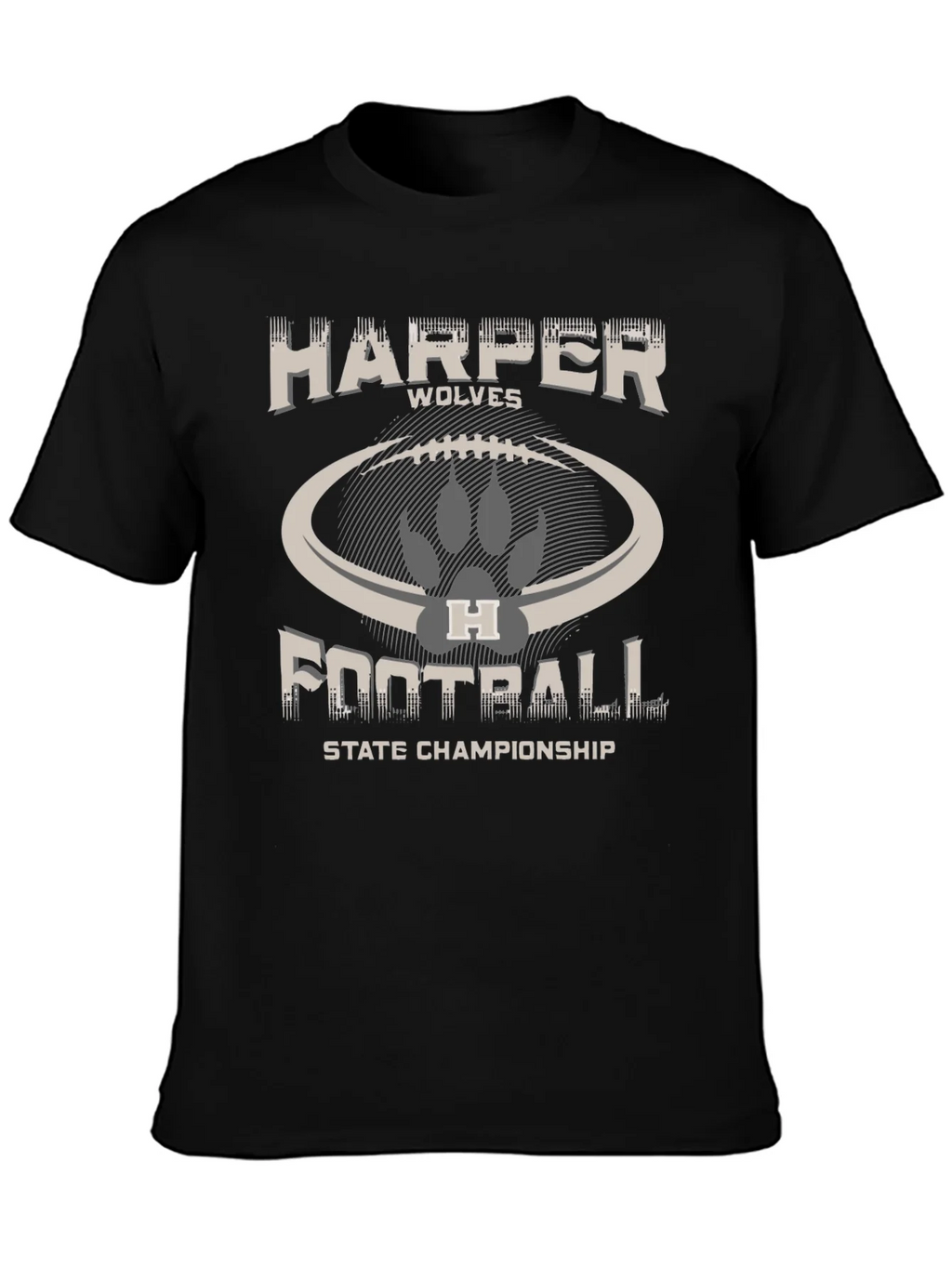 Harper Wolves Football State Championship T-Shirt product image 3