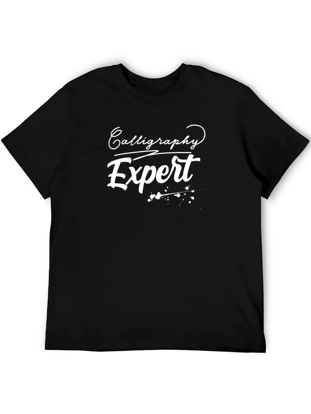 Calligraphy Expert Graphic T-Shirt - Black product image 5