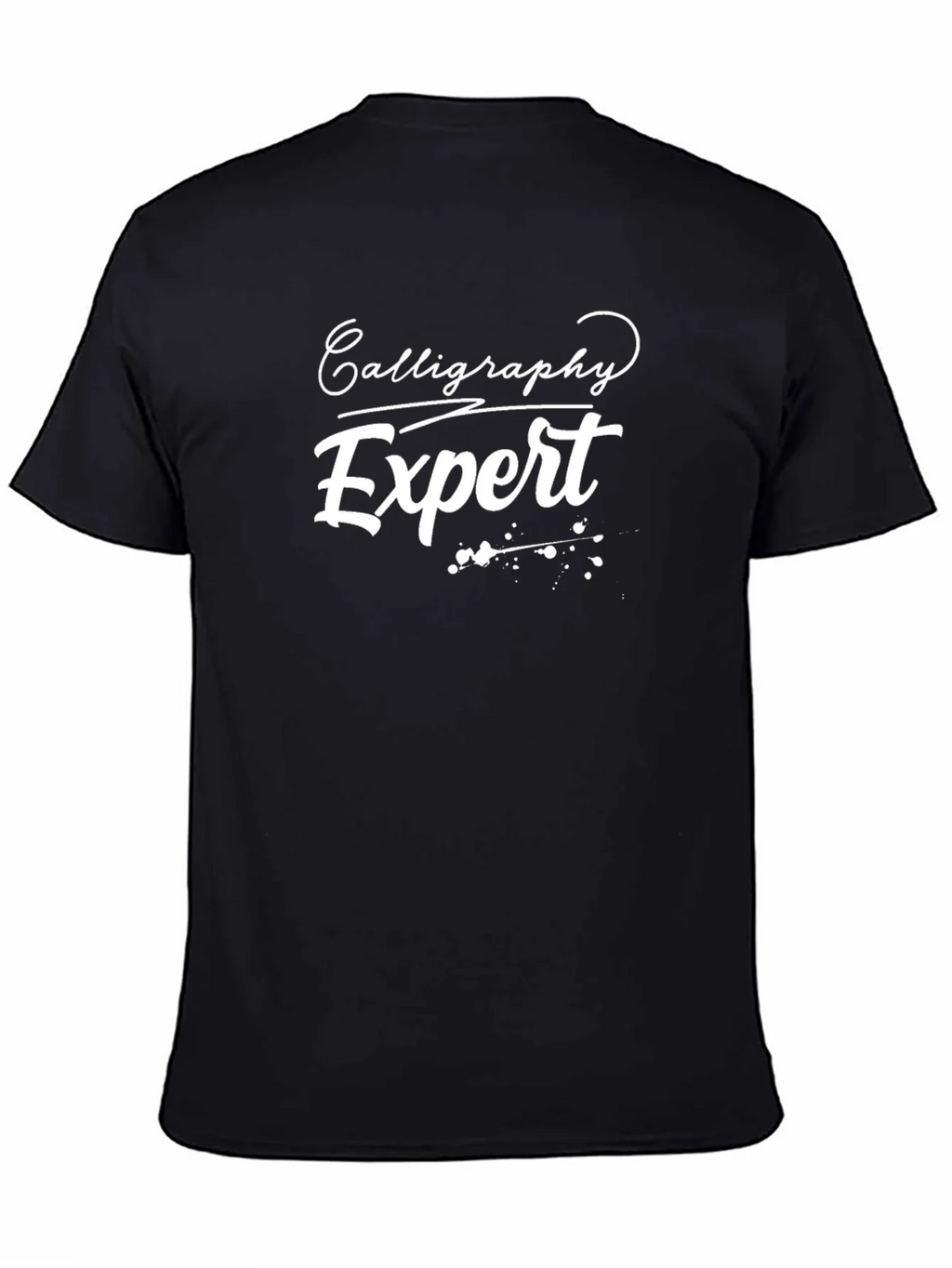 Calligraphy Expert Graphic T-Shirt - Black product image 4