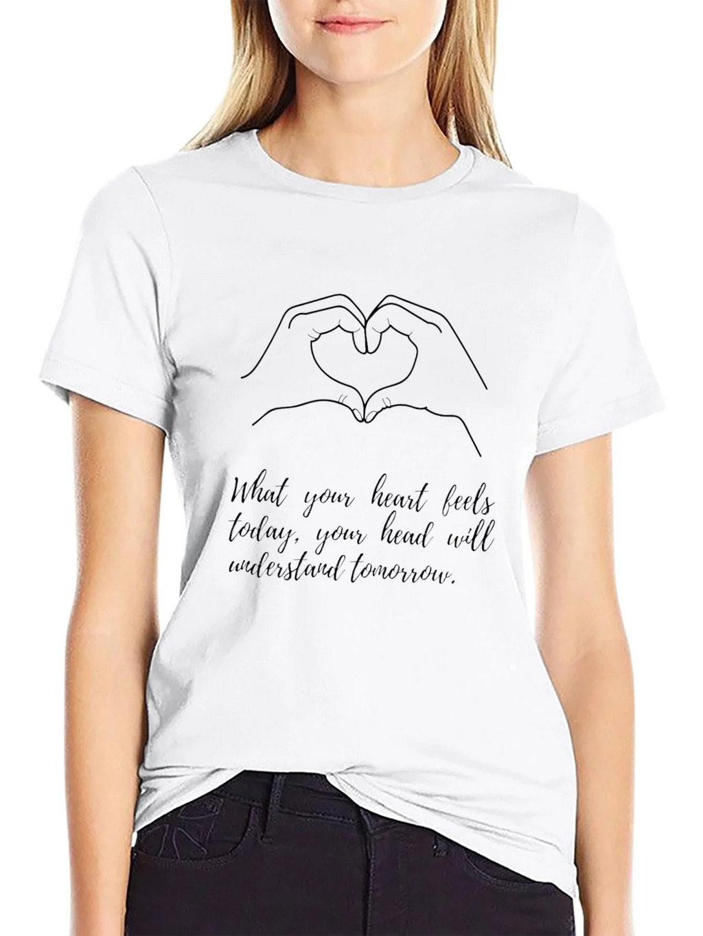 Heart Hands Graphic Tee - Inspirational Message product image 8