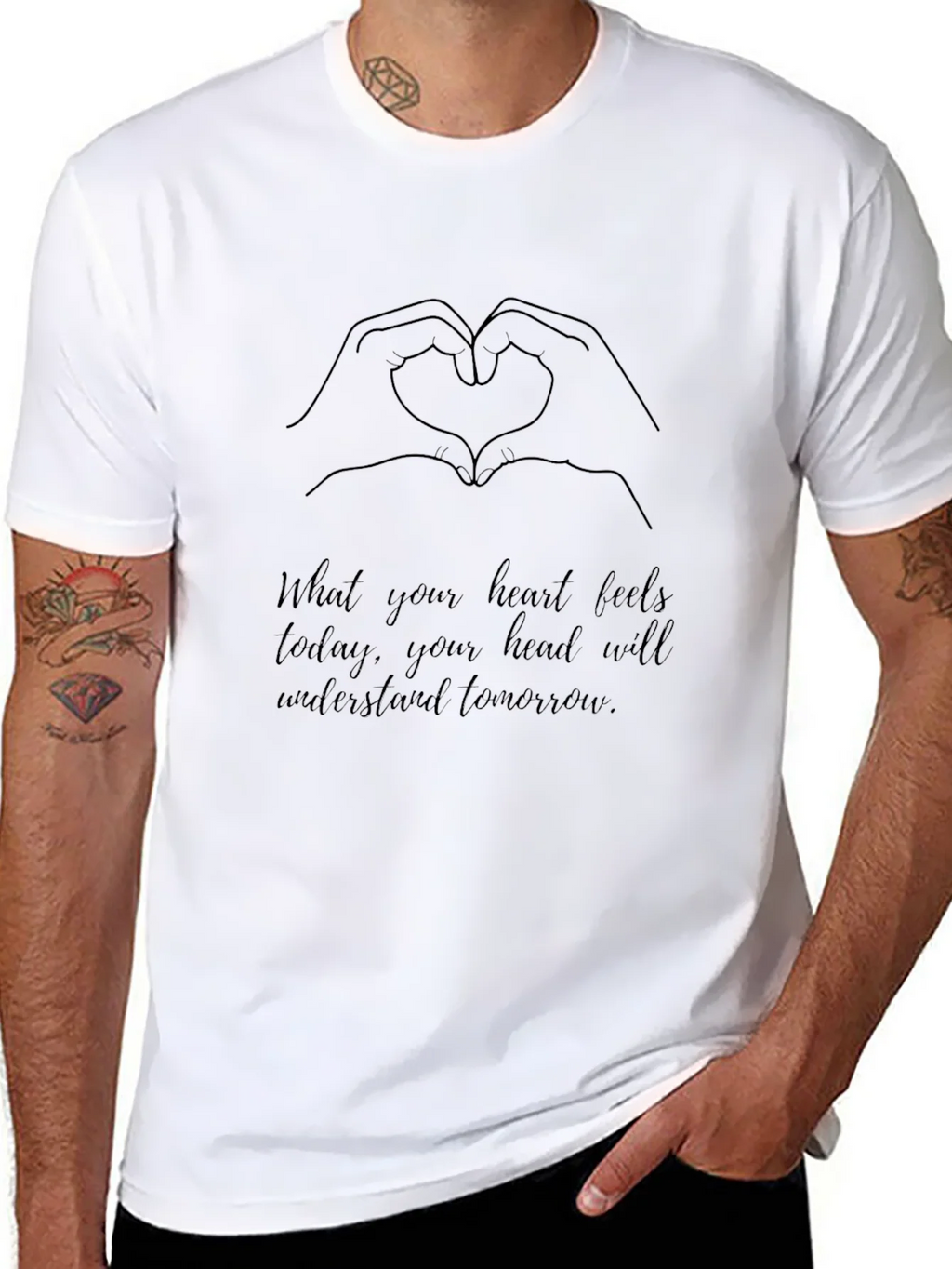 Heart Hands Graphic Tee - Inspirational Message product image 7