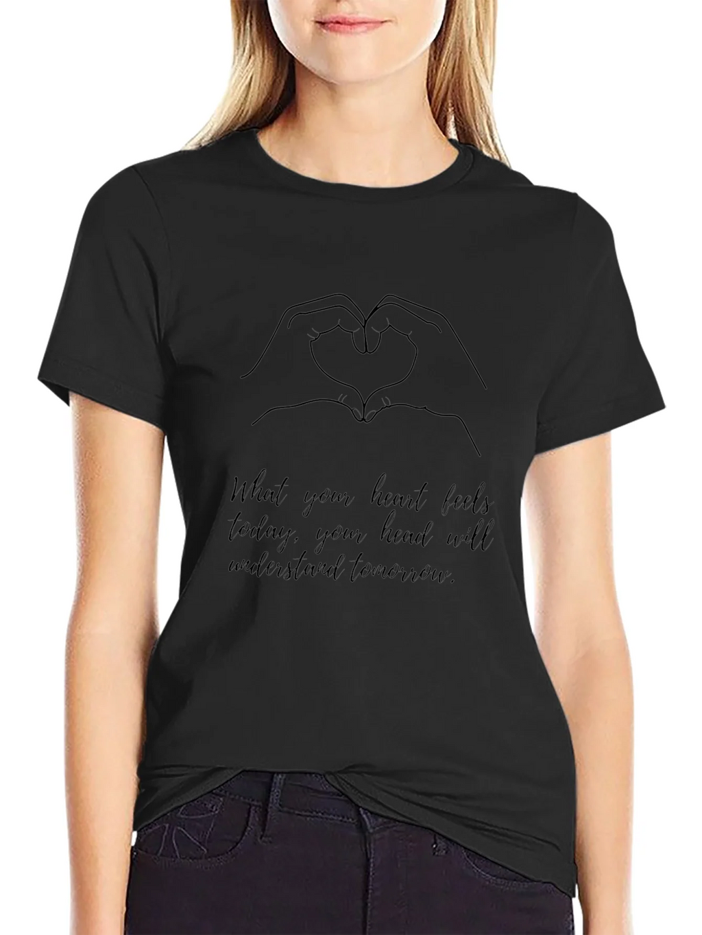 Heart Hands Graphic Tee - Inspirational Message product image 2