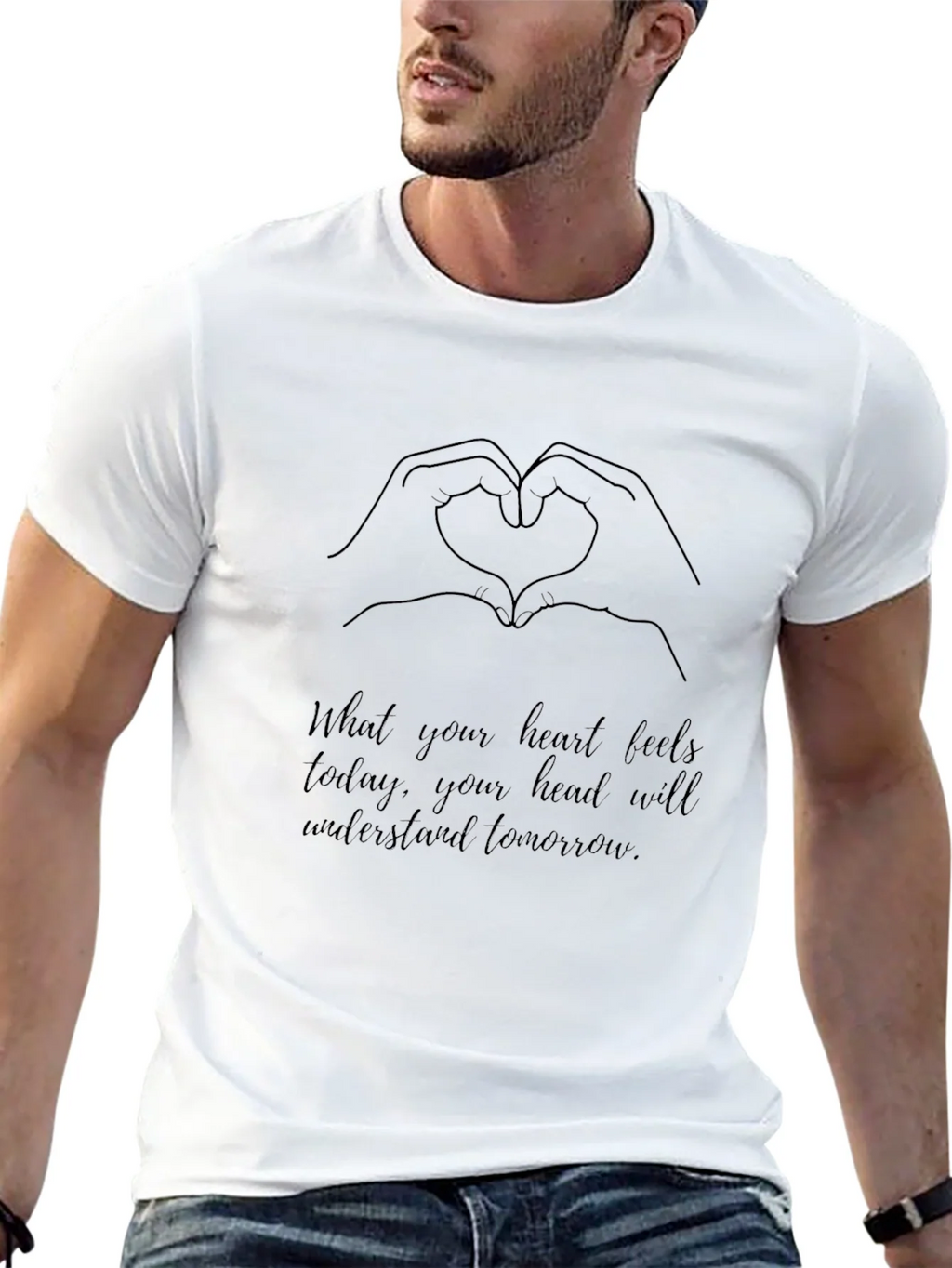 Heart Hands Graphic Tee - Inspirational Message product image 10