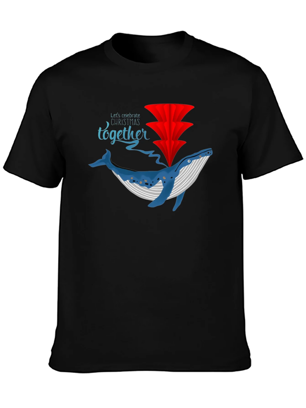 Whale Christmas Celebration T-Shirt product image 3