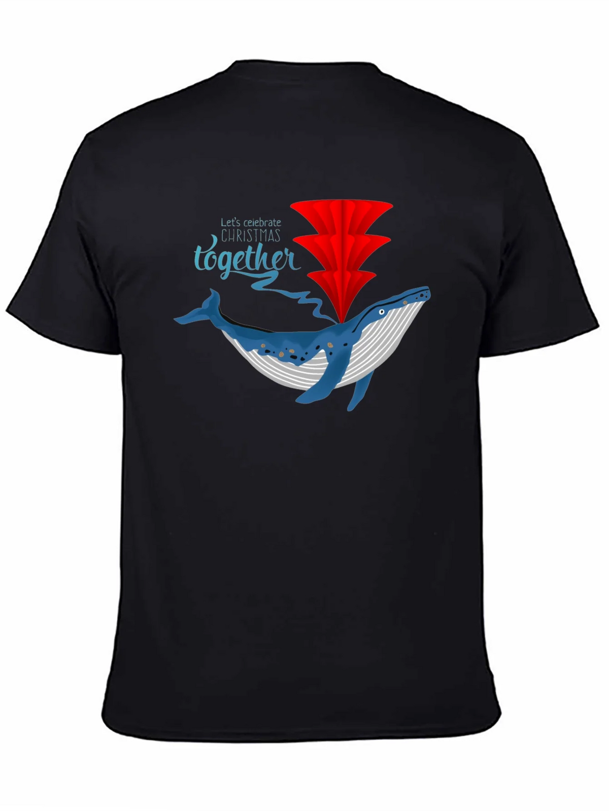 Whale Christmas Celebration T-Shirt product image 4