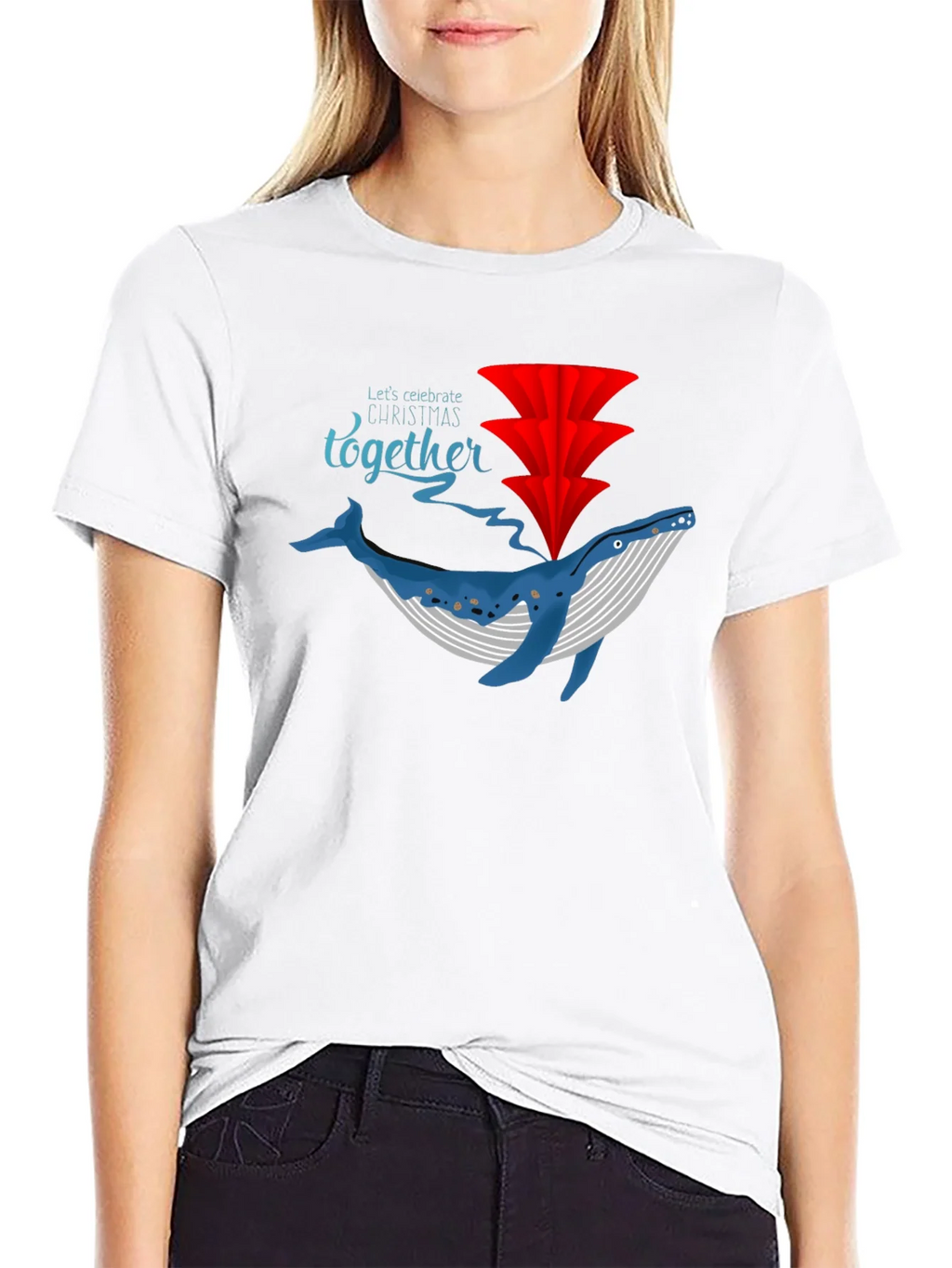 Whale Christmas Celebration T-Shirt product image 8