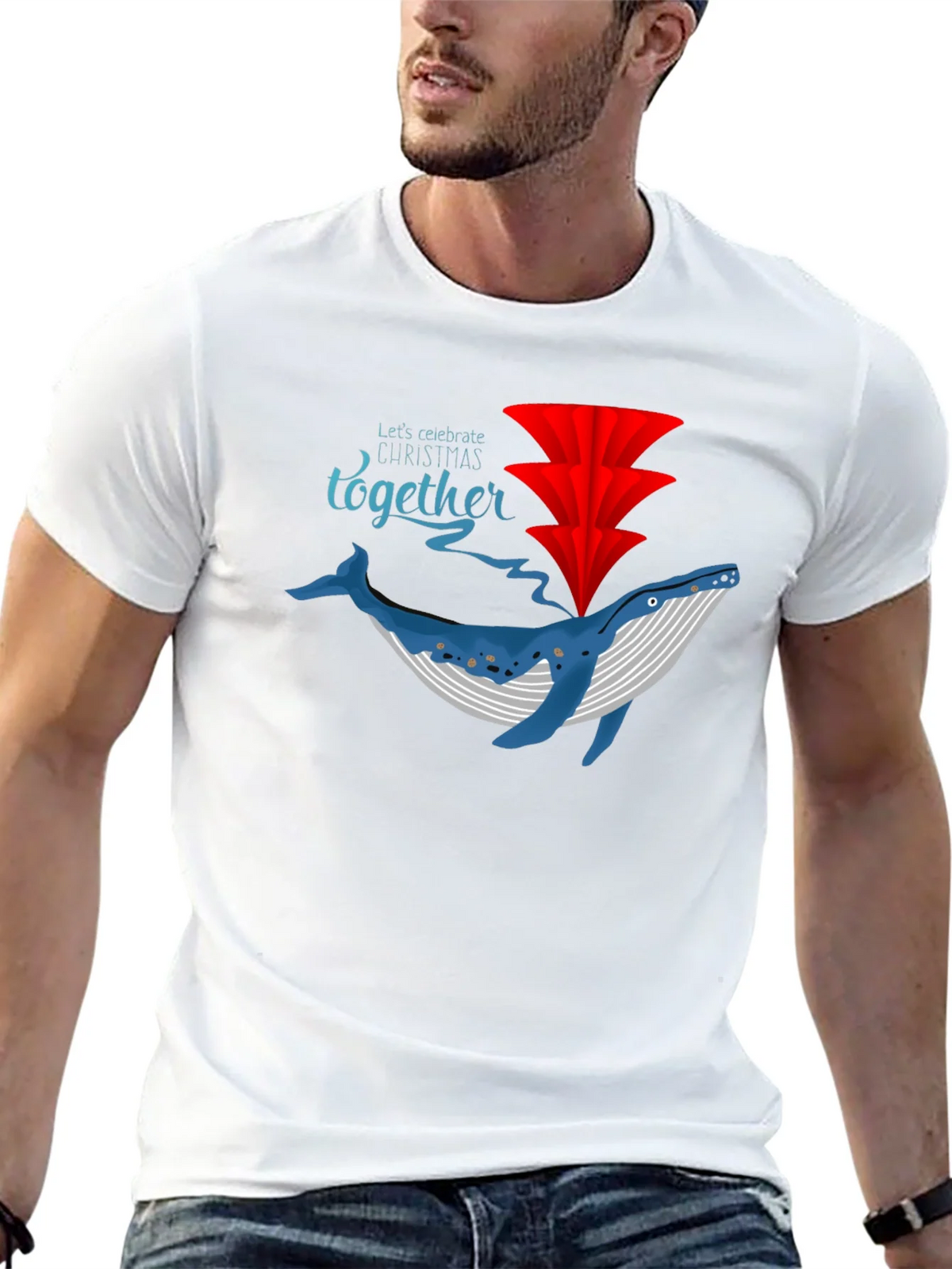 Whale Christmas Celebration T-Shirt product image 12