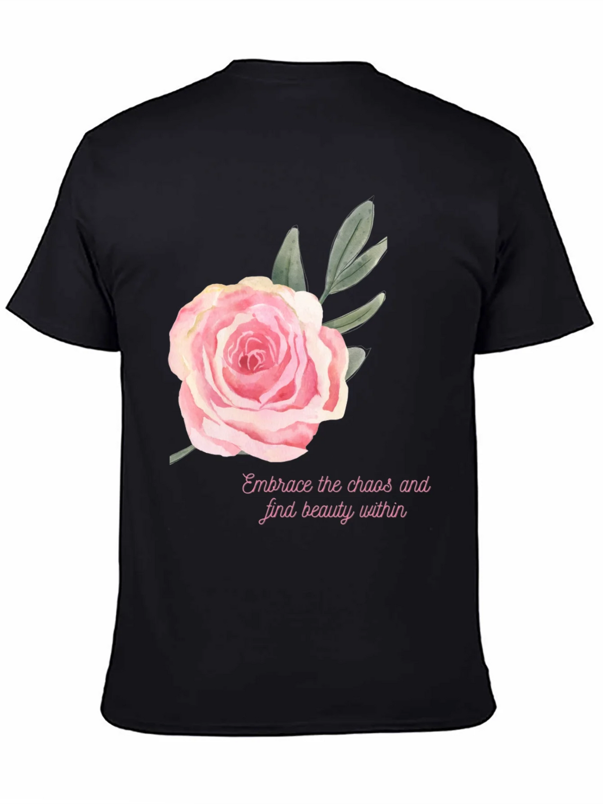 Floral Rose Graphic Tee - Embrace Beauty Within product image 4