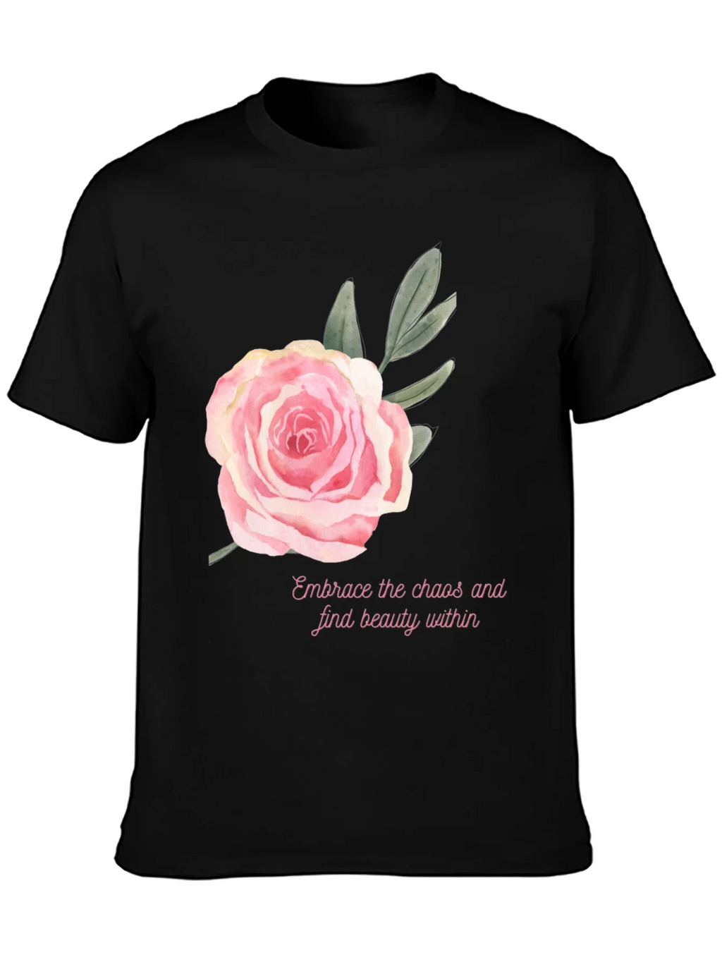 Floral Rose Graphic Tee - Embrace Beauty Within product image 3
