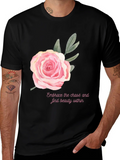 Floral Rose Graphic Tee - Embrace Beauty Within product image 1