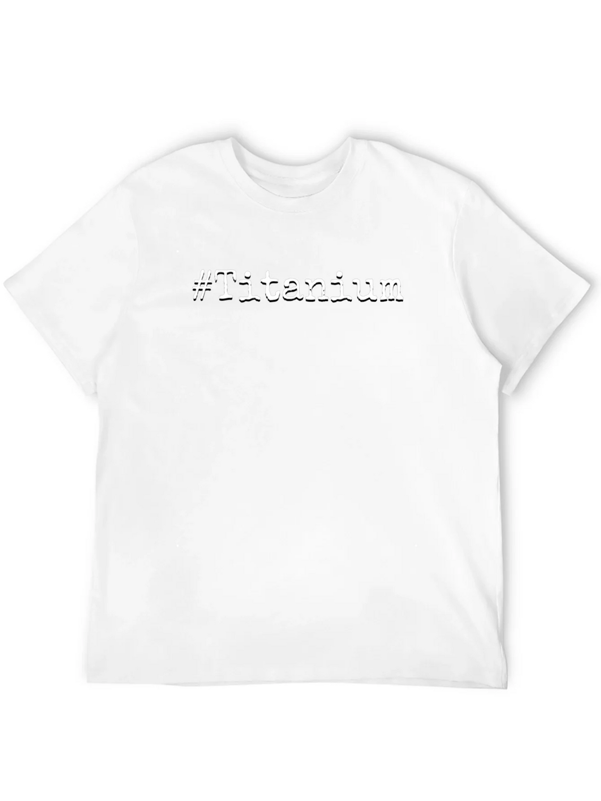 Titanium Hashtag Black Graphic T-Shirt product image 10