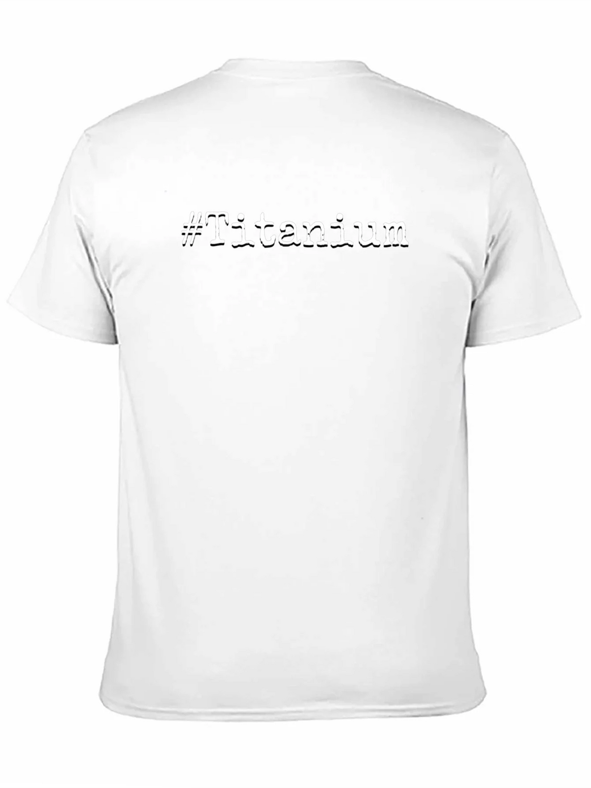 Titanium Hashtag Black Graphic T-Shirt product image 9