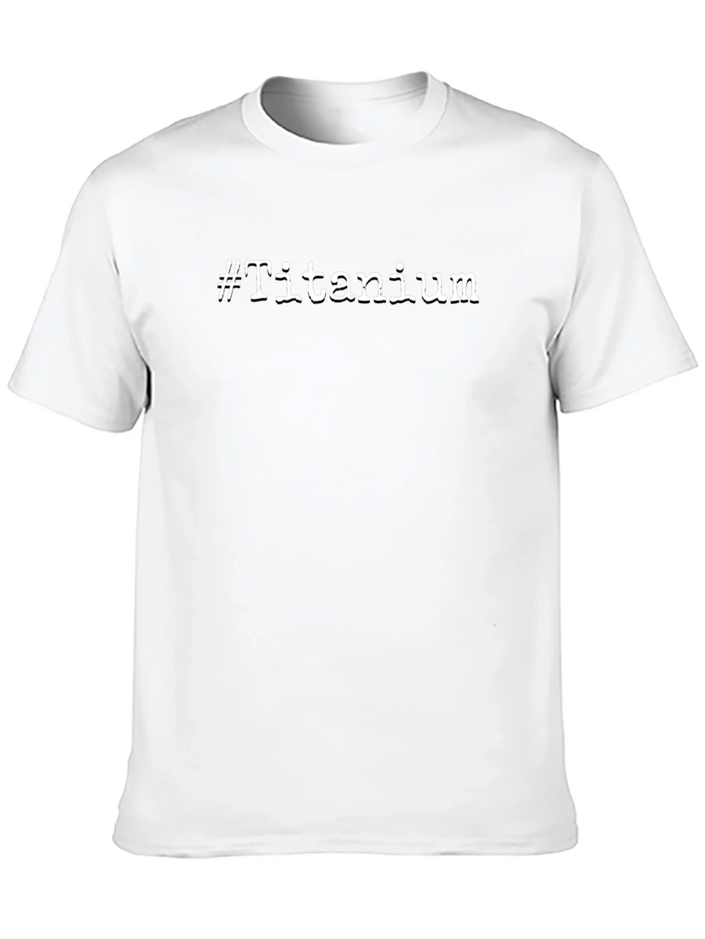 Titanium Hashtag Black Graphic T-Shirt product image 8