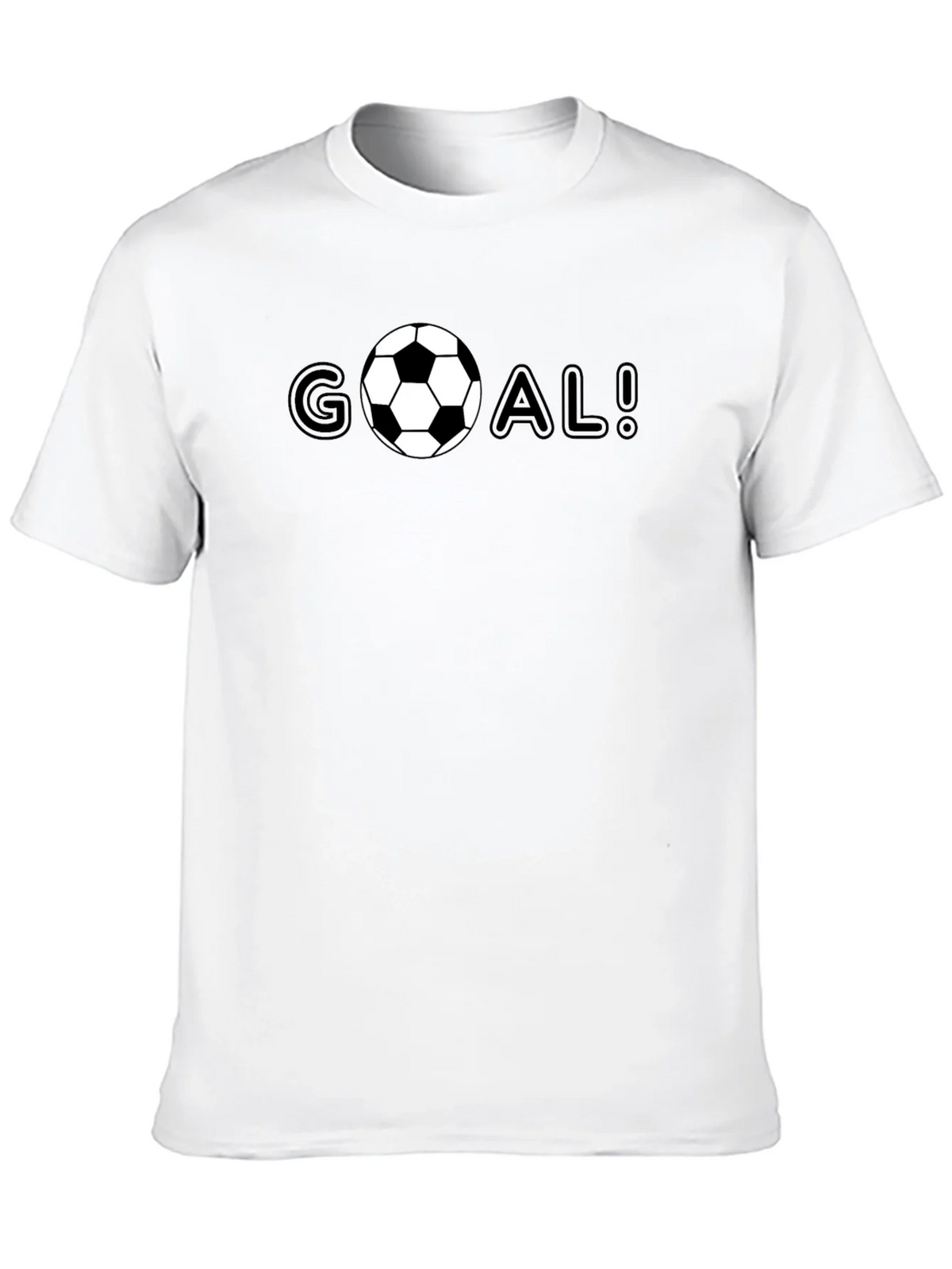 Goal! Soccer Ball Graphic Tee - Black Cotton T-Shirt product image 7