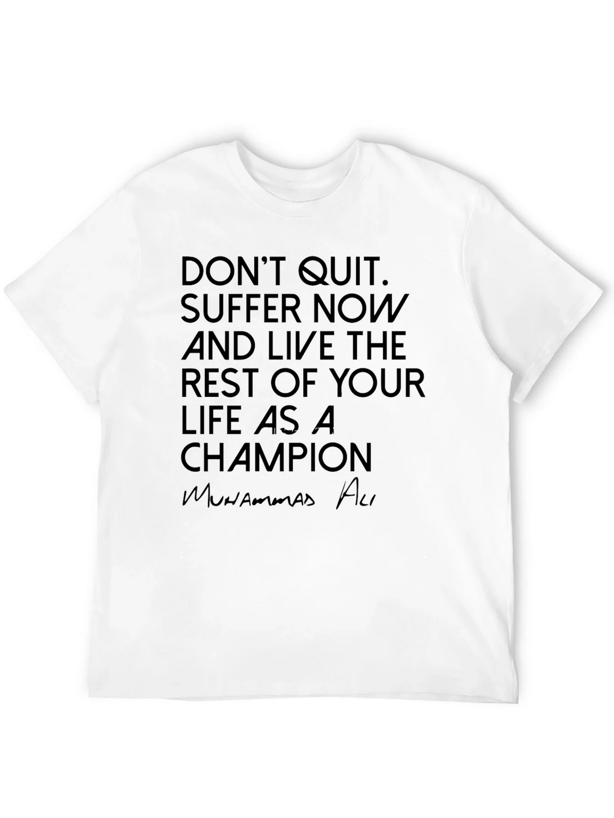 Motivational Muhammad Ali Black T-Shirt product image 11