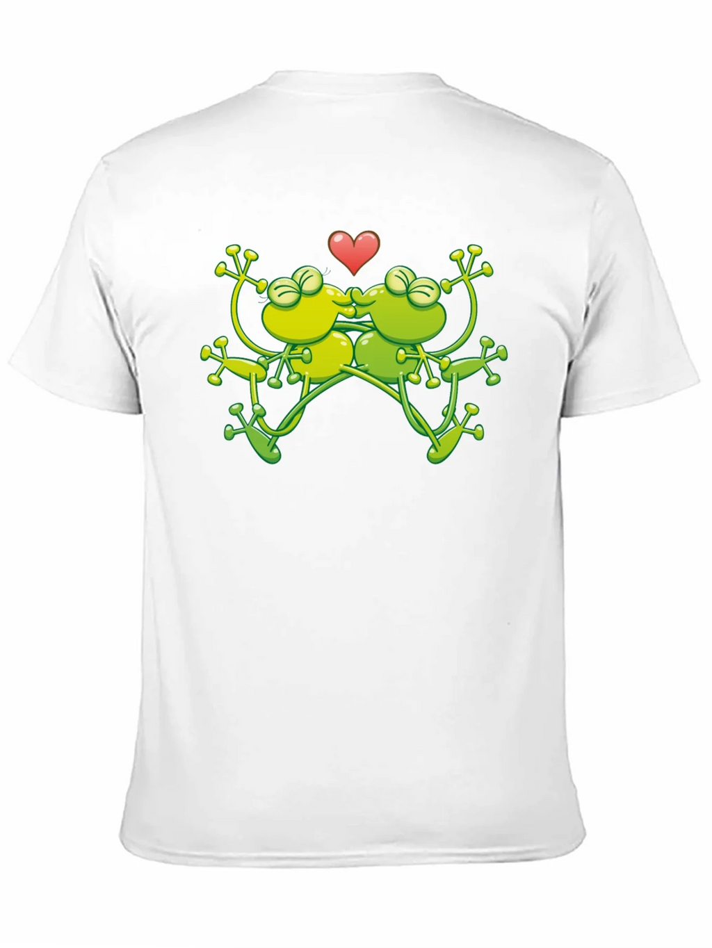 Kissing Frogs Graphic Black T-Shirt product image 10