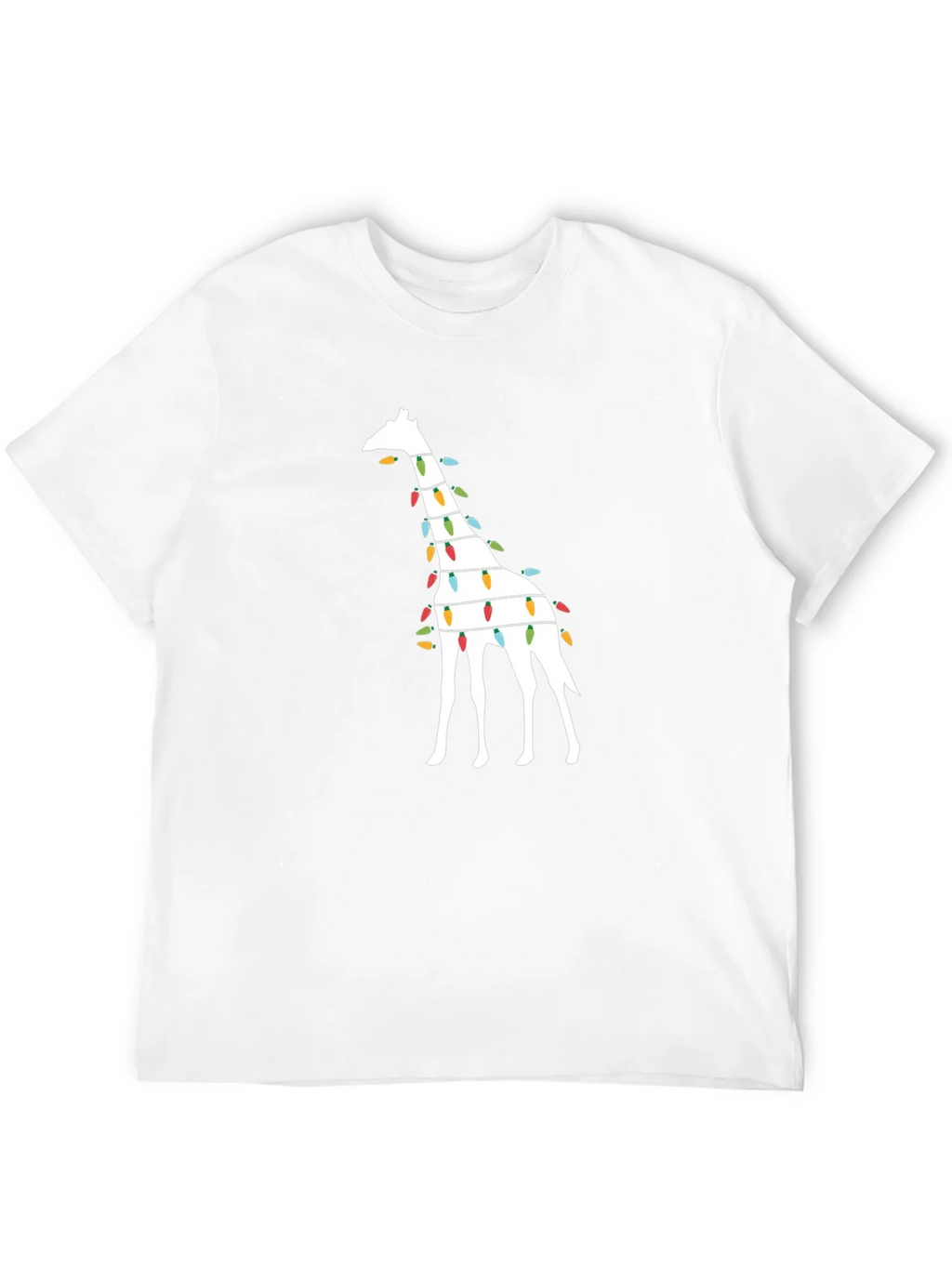 Festive Giraffe Christmas Lights T-Shirt product image 11