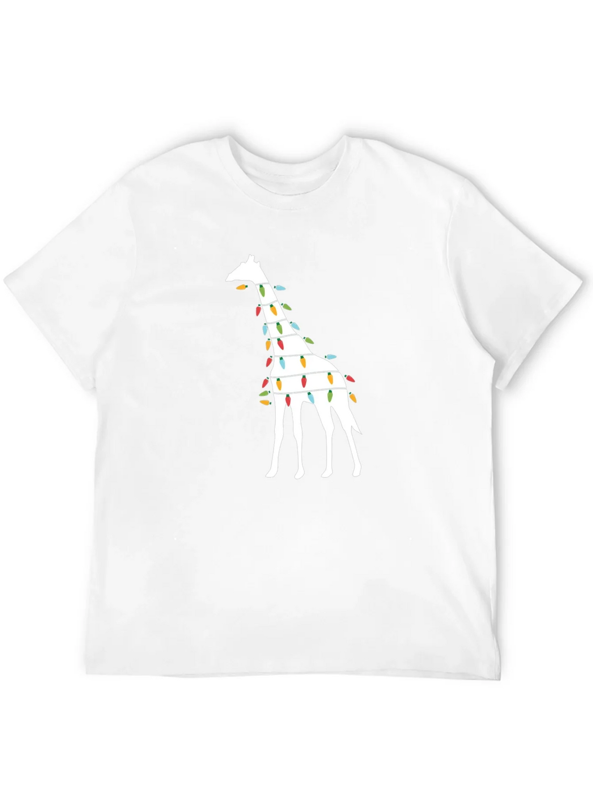 Festive Giraffe Christmas Lights T-Shirt product image 11