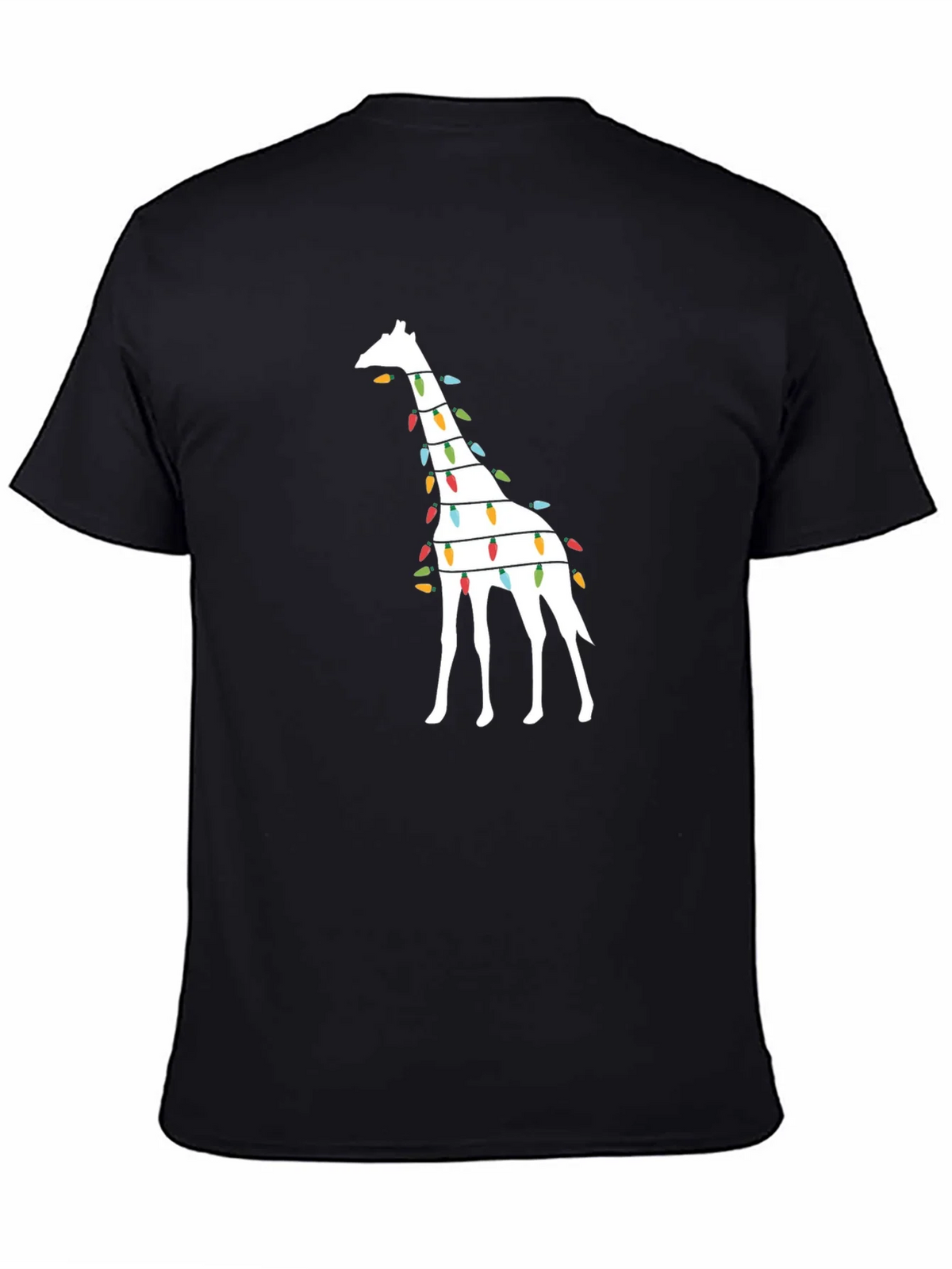 Festive Giraffe Christmas Lights T-Shirt product image 4