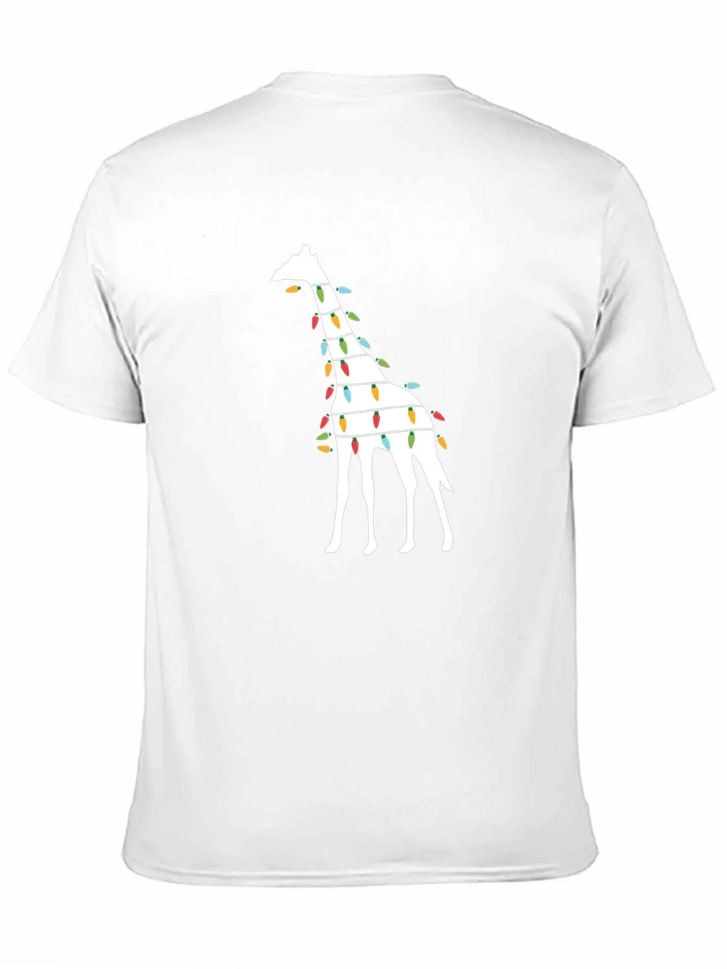 Festive Giraffe Christmas Lights T-Shirt product image 10