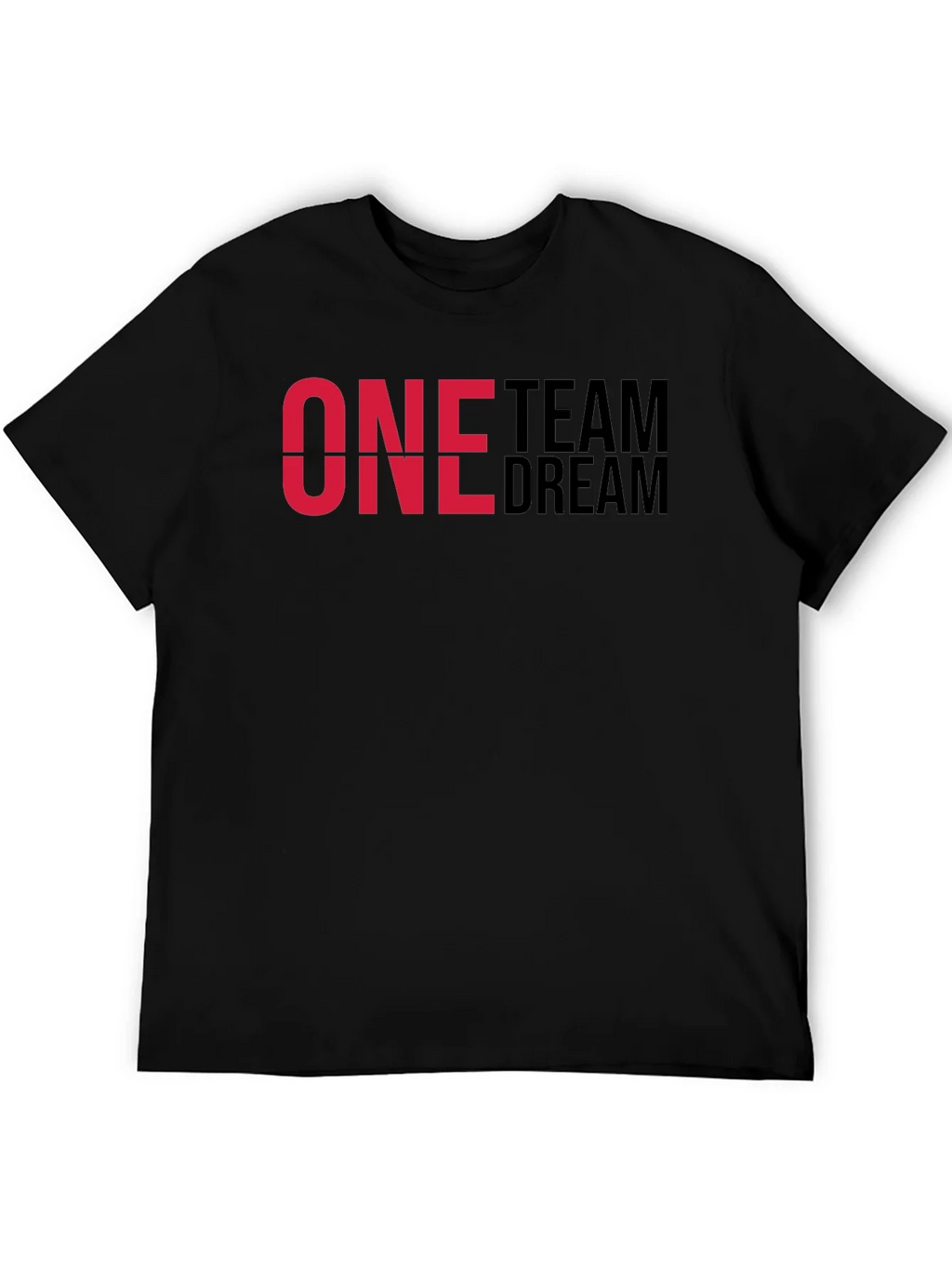One Team Dream Graphic T-Shirt - Black Cotton Blend product image 5