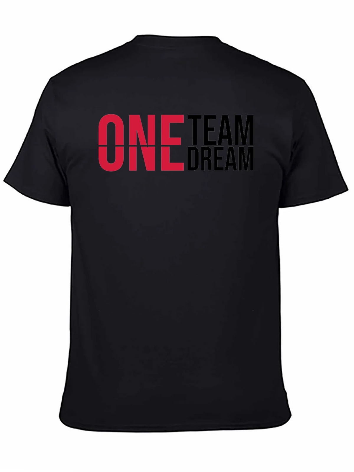 One Team Dream Graphic T-Shirt - Black Cotton Blend product image 4