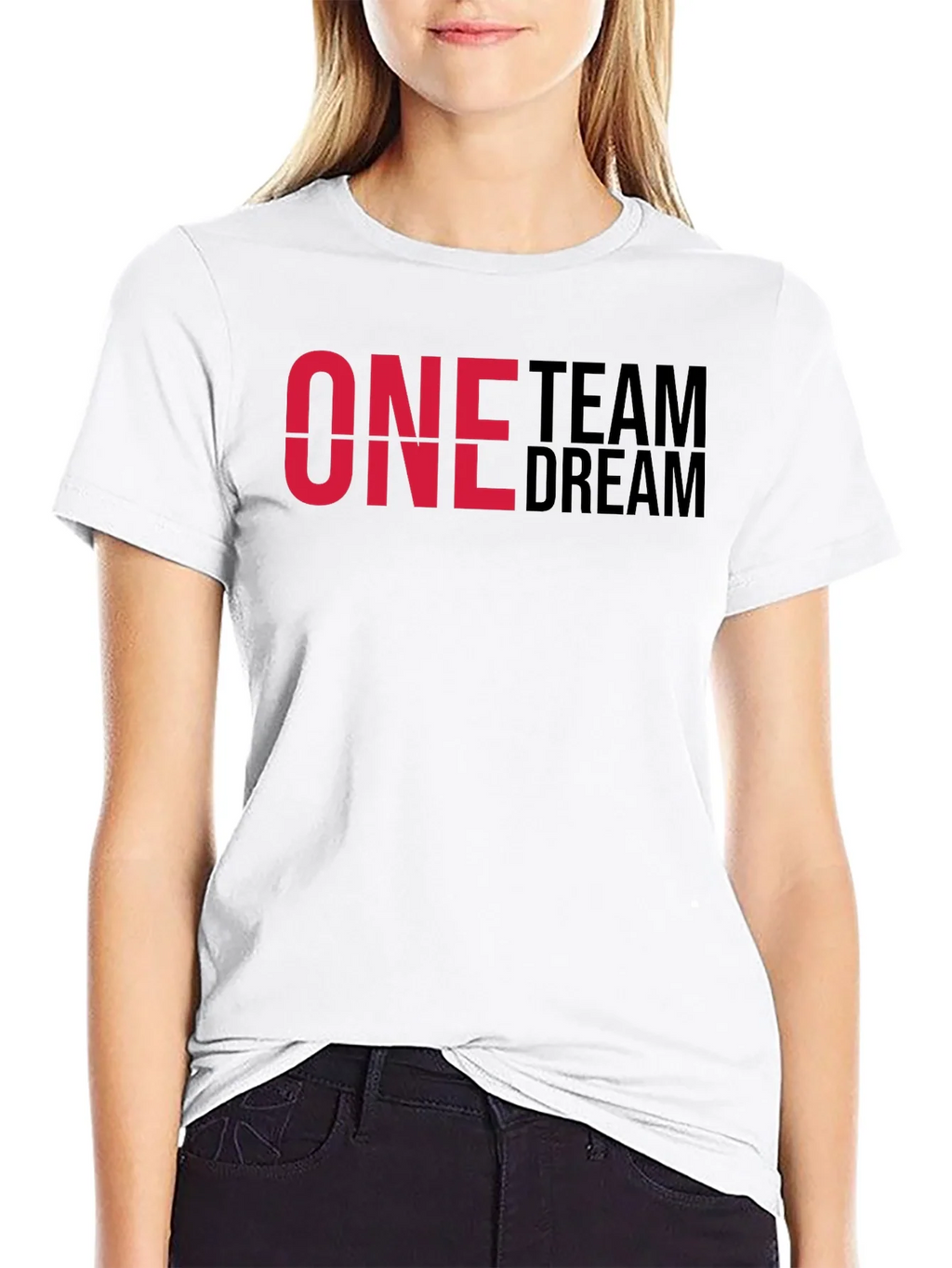 One Team Dream Graphic T-Shirt - Black Cotton Blend product image 7