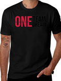 One Team Dream Graphic T-Shirt - Black Cotton Blend product image 1