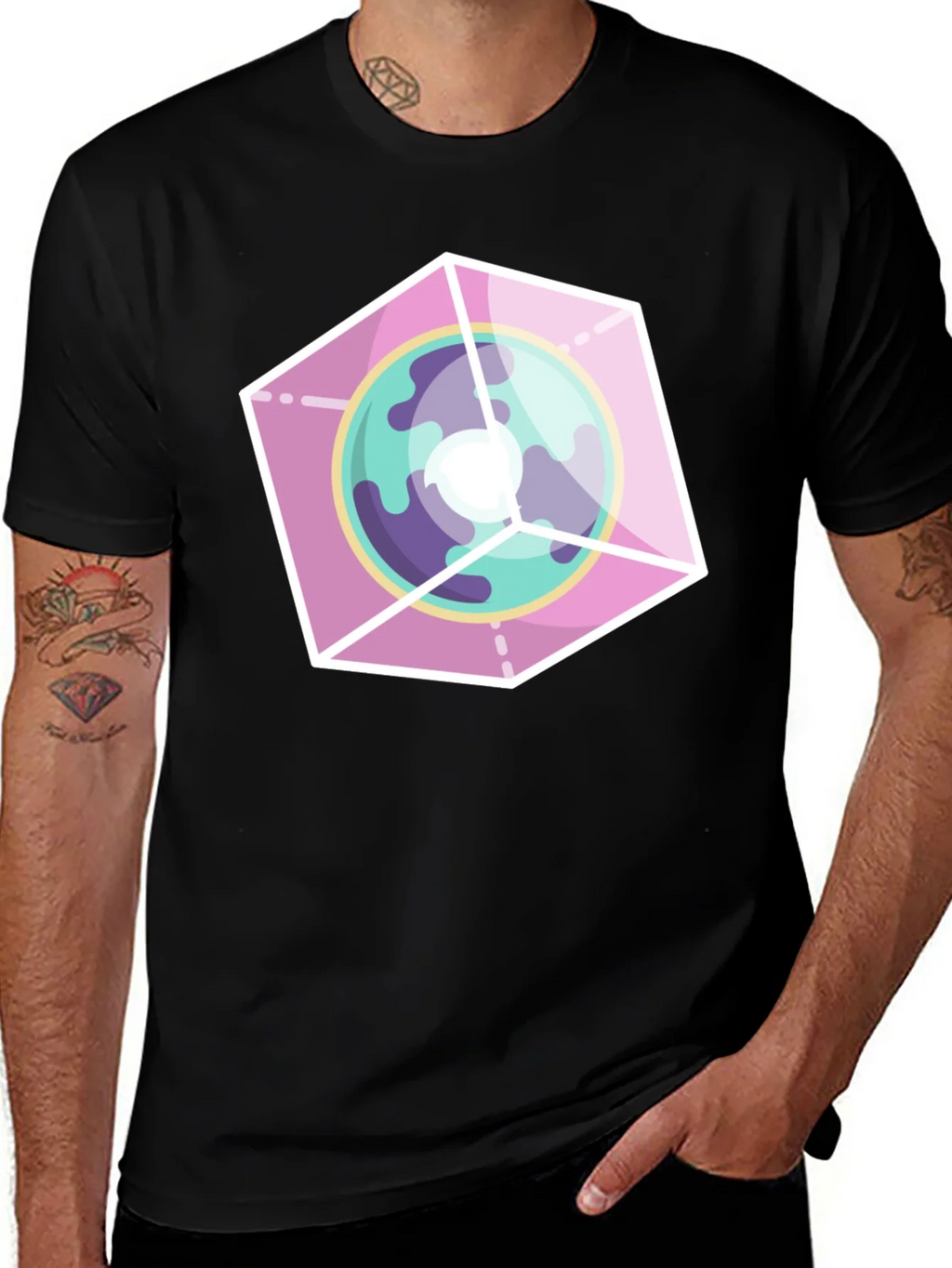 Geometric Planet Graphic Tee product image 1